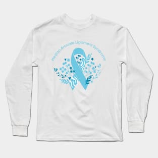 Median Arcuate Ligament Syndrome Floral Ribbon Long Sleeve T-Shirt